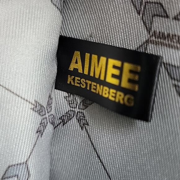 Aimee Kestenberg Black Nylon Shoulder Bag Double Handle Purse Travel Heston Bag - Picture 14 of 16